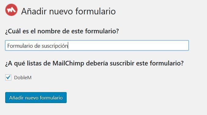 Mailchimp for wordpress plugin